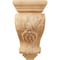 Ekena Millwork 3 1/2"W x 4"D x 7"H Small Grape Corbel, Red Oak CORW03X04X07GRRO - alternate 3